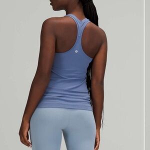 2021 Lululemon nulu cool Racerback tank water drop Blue Racerback Tank Top 2 EUC